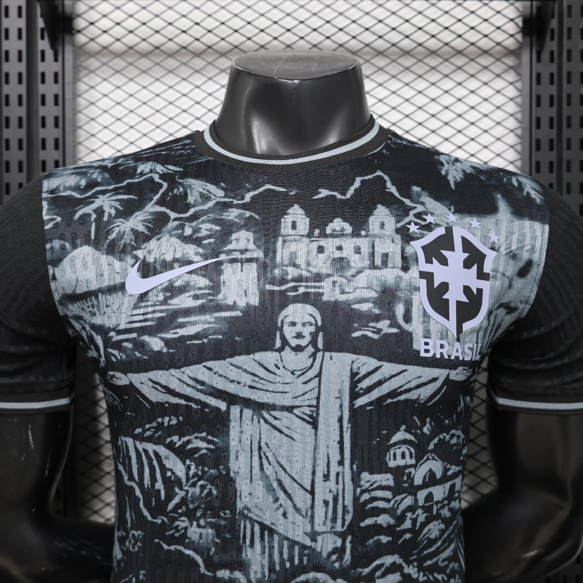 Brésil - Cristo Redentor Noir 2026 Player - Choppe ton maillot